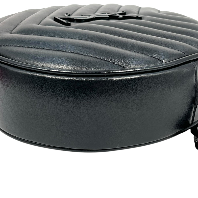 Saint Laurent Vinyl Mini Chain Shoulder Bag - Black 