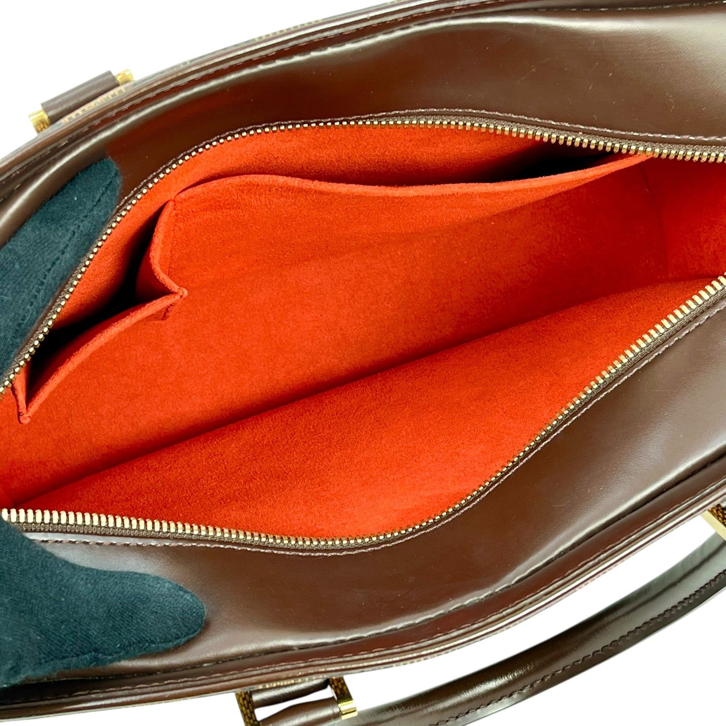 Louis Vuitton Damier Ebene Saria Horizontal Handbag - Dark Brown 