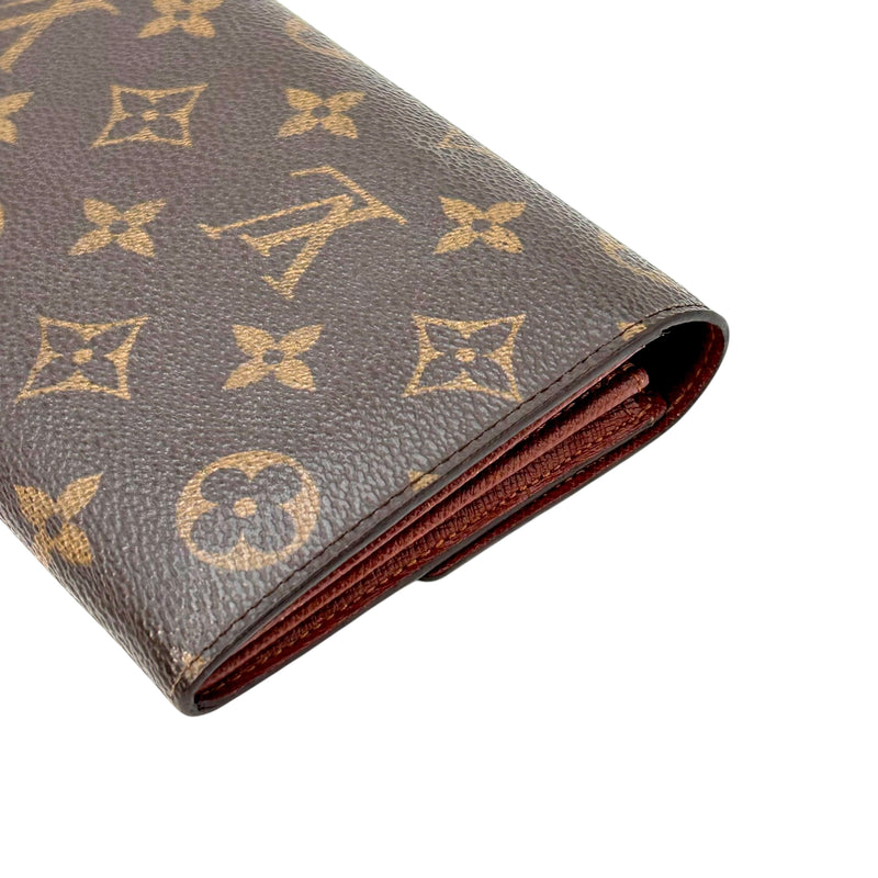 Louis Vuitton モノグラム キャンバス ポルトモネクレディ 長財布 - ブラウン
