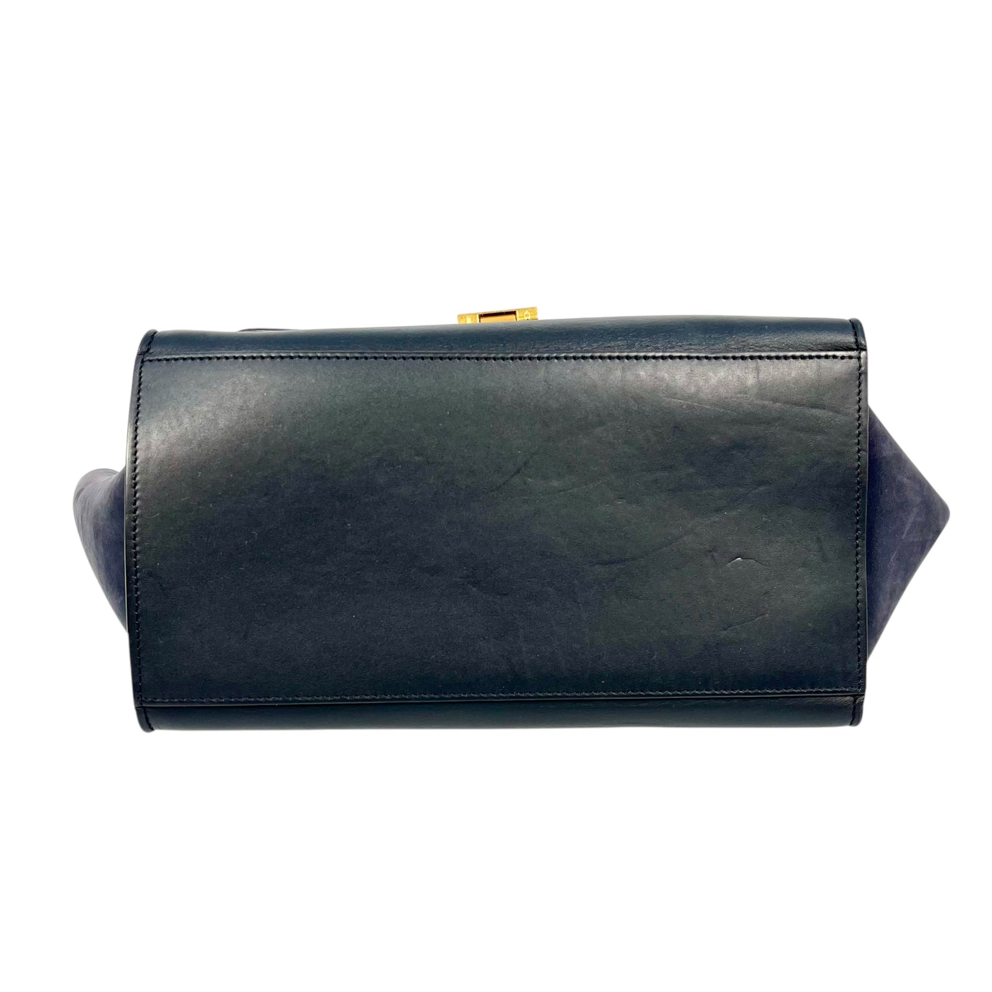 CELINE Trapeze Handbag - Navy Blue 