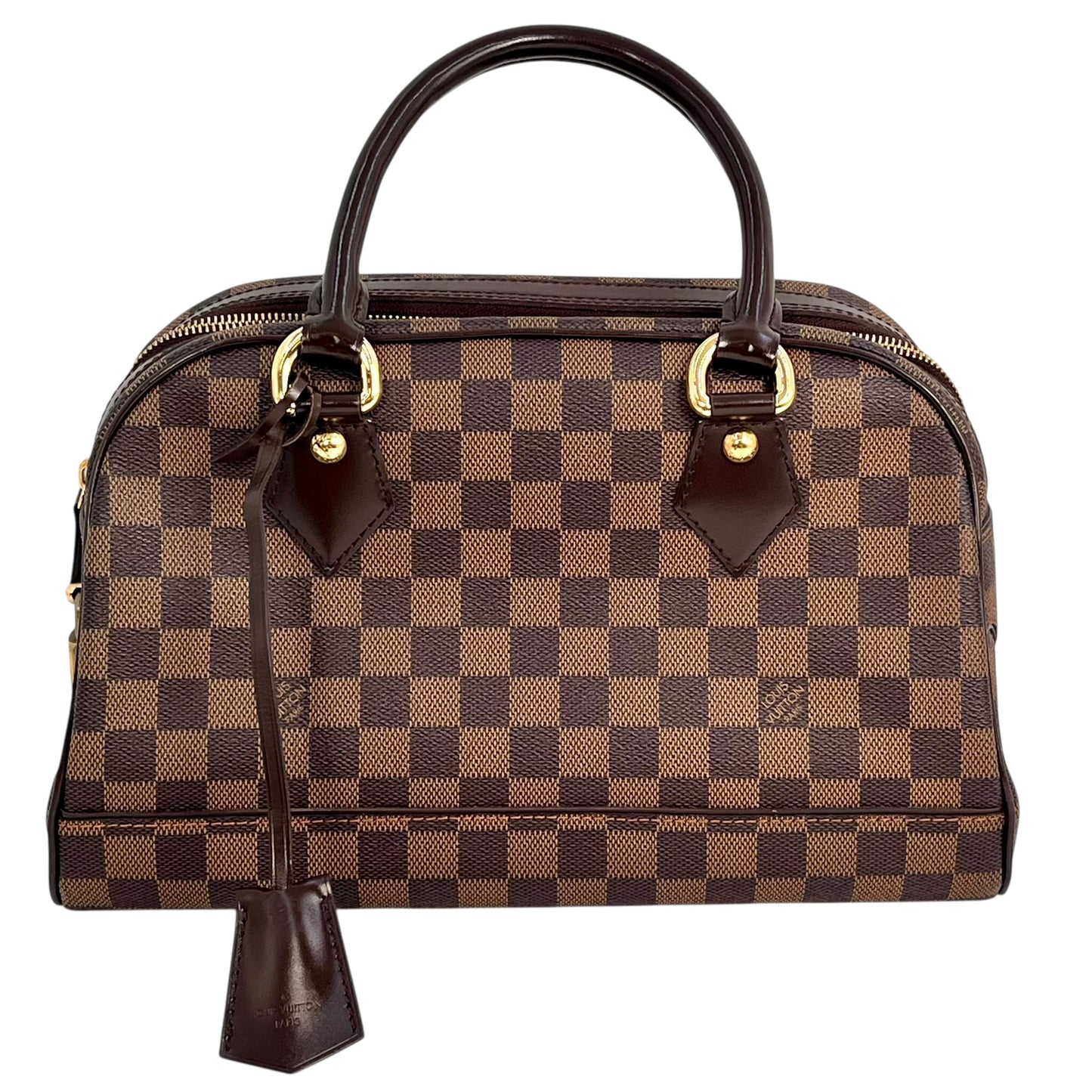 Louis Vuitton Damier Ebene Duomo Handbag - Dark Brown 