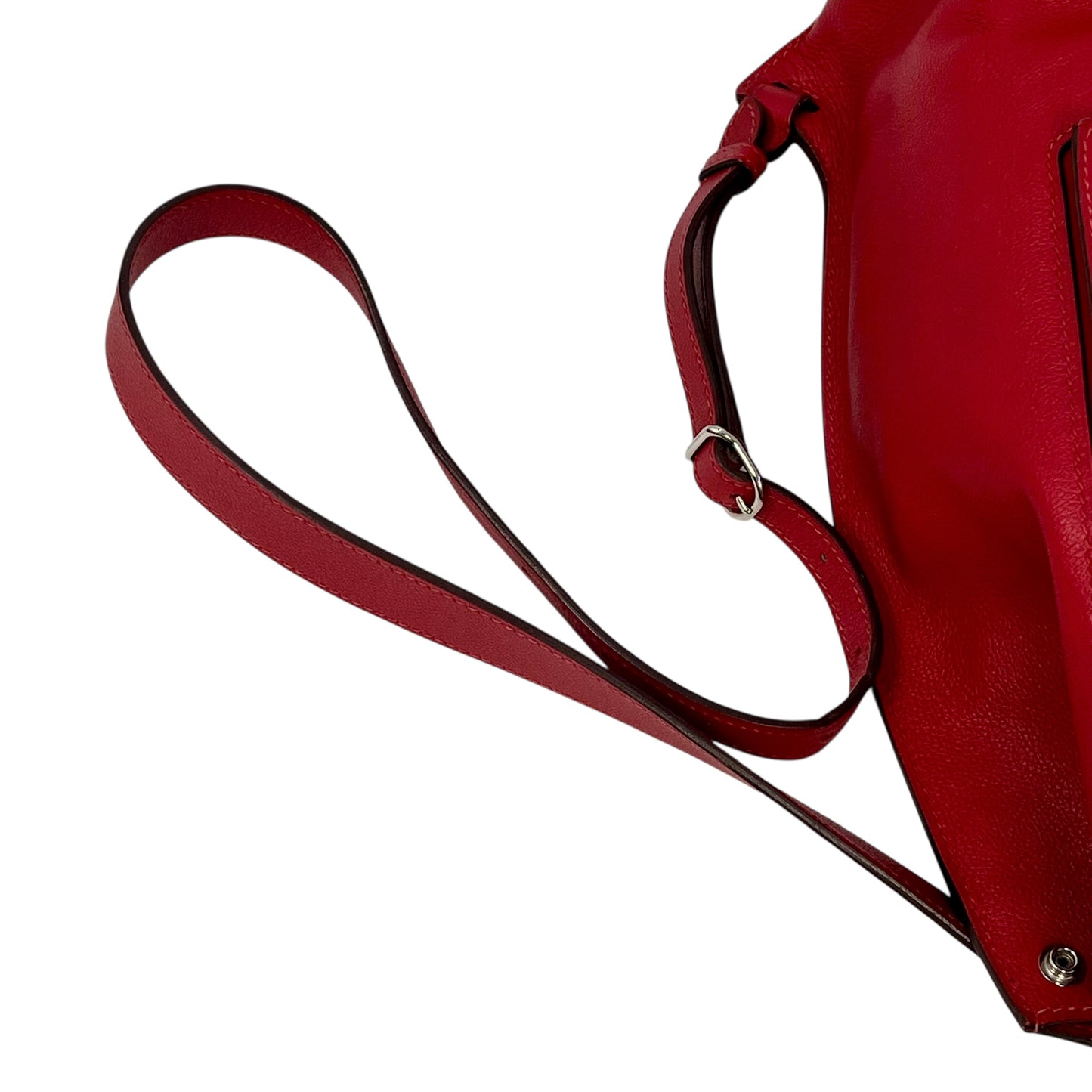 Hermès Sakado GR24 Rouge Kazak Backpack with D Stamp (2000) - Red 