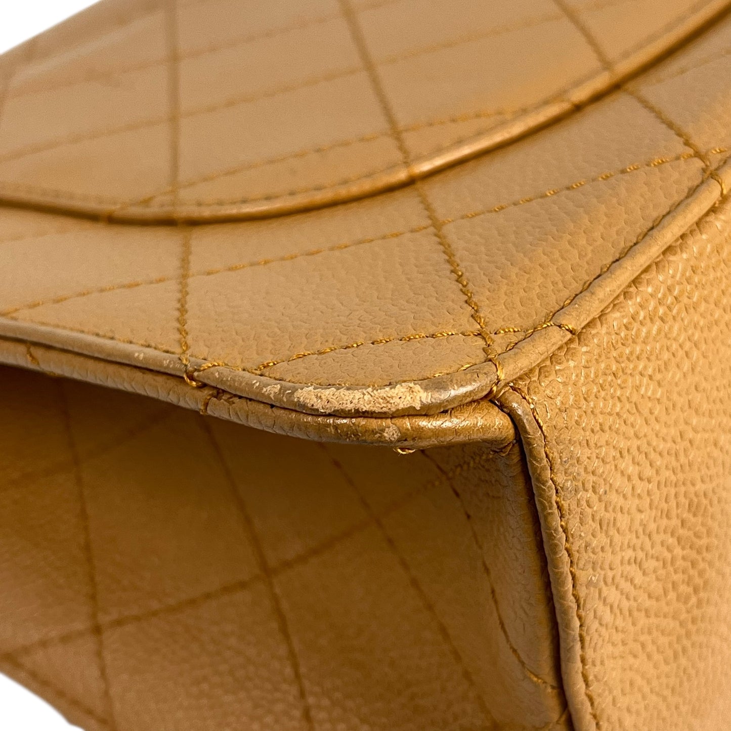 CHANEL Matelasse 30 Caviar Leather Chain Shoulder Bag - Brown 