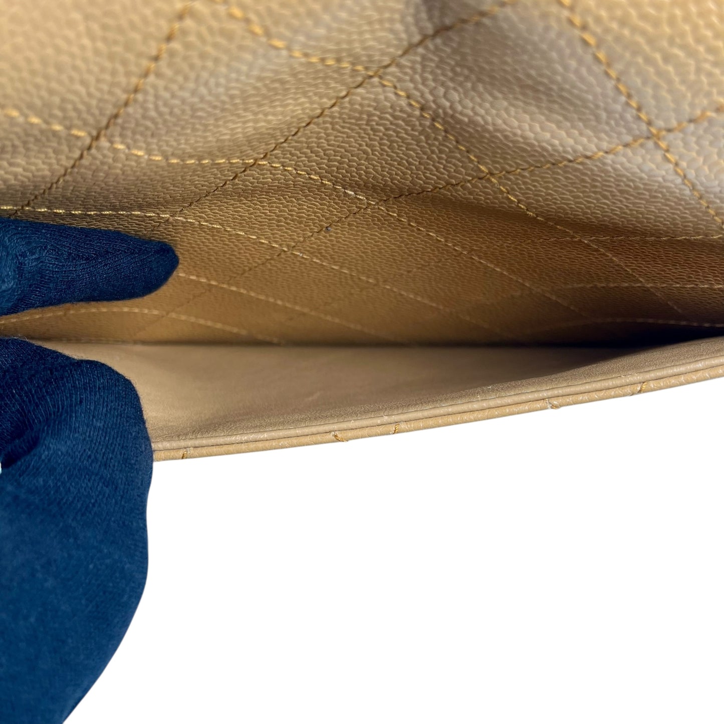 CHANEL Matelasse 30 Caviar Leather Chain Shoulder Bag - Brown 