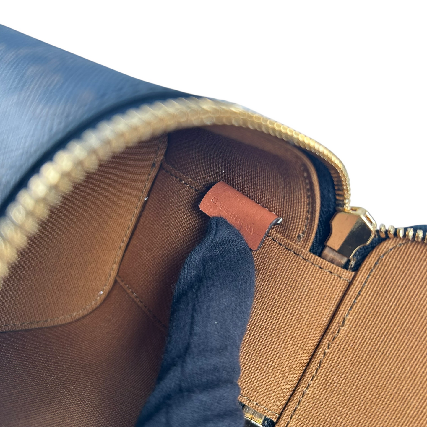 CELINE Mini Vanity Case in Triomphe Canvas and Calfskin - Dark Brown 