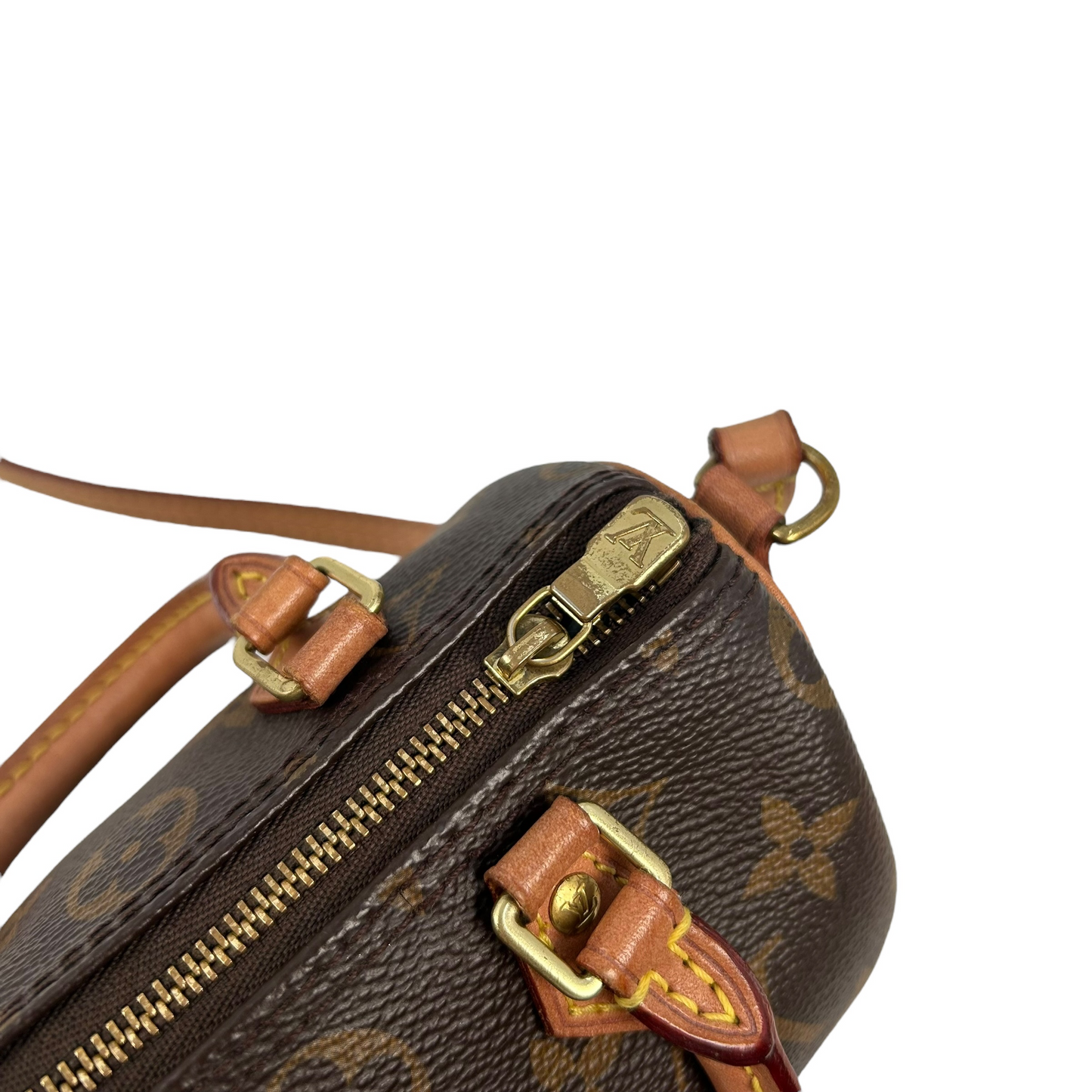 Louis Vuitton モノグラム キャンバス ナノ スピーディ ミニバッグ ショルダーバッグ - ブラウン