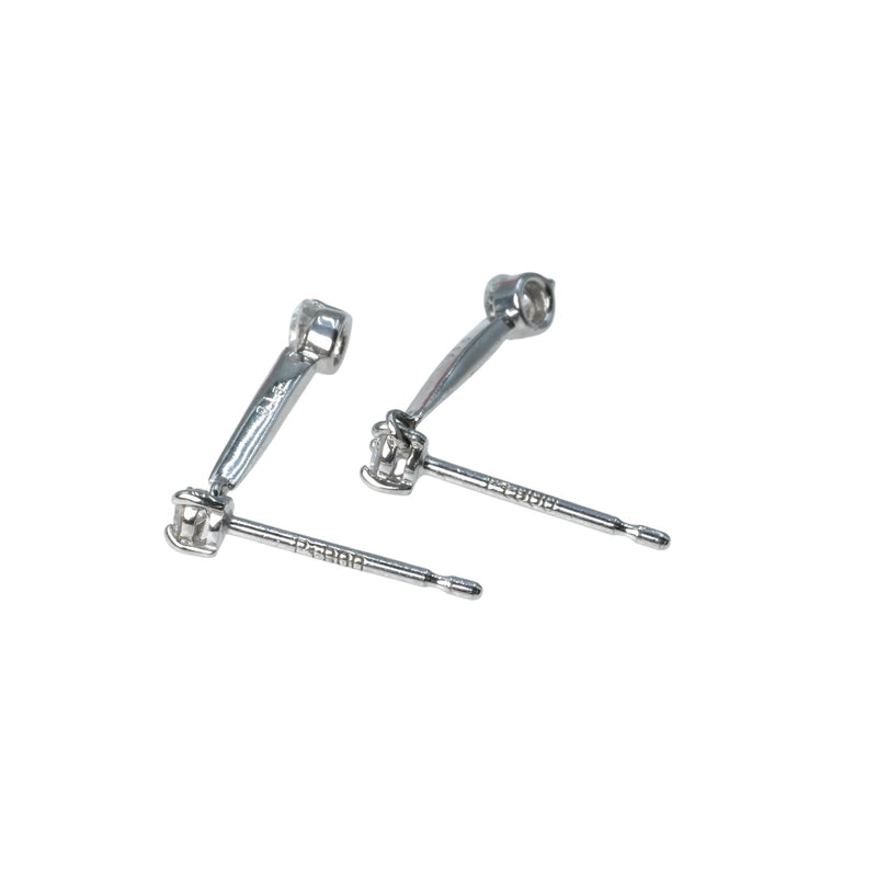 Diamond earrings - Pt900 