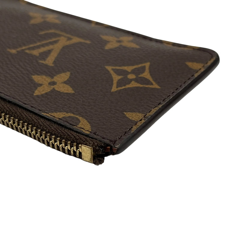 Louis Vuitton Monogram Canvas Porte Carte Romy Card Case - Brown 