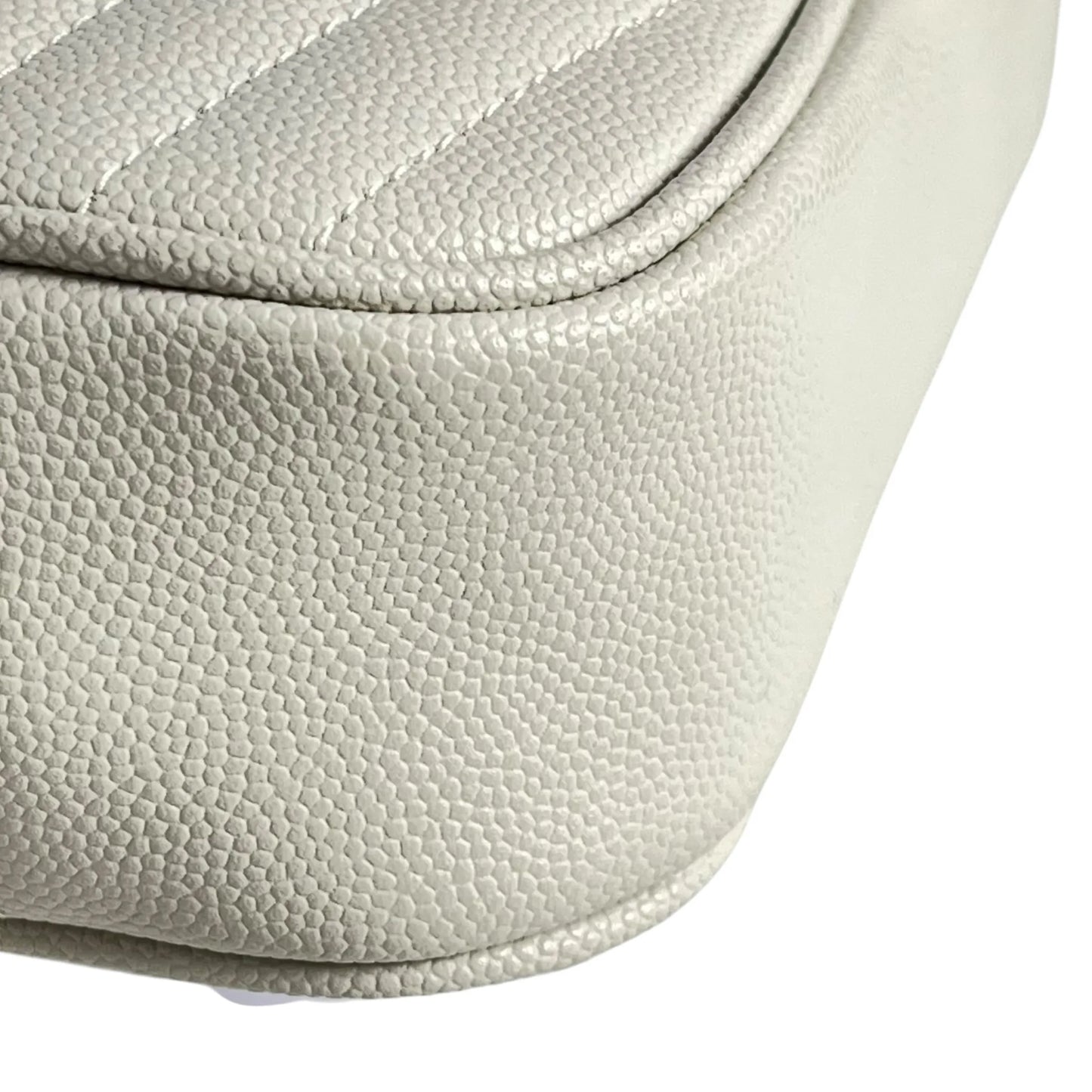 Saint Laurent Lou Mini Shoulder Bag - White 