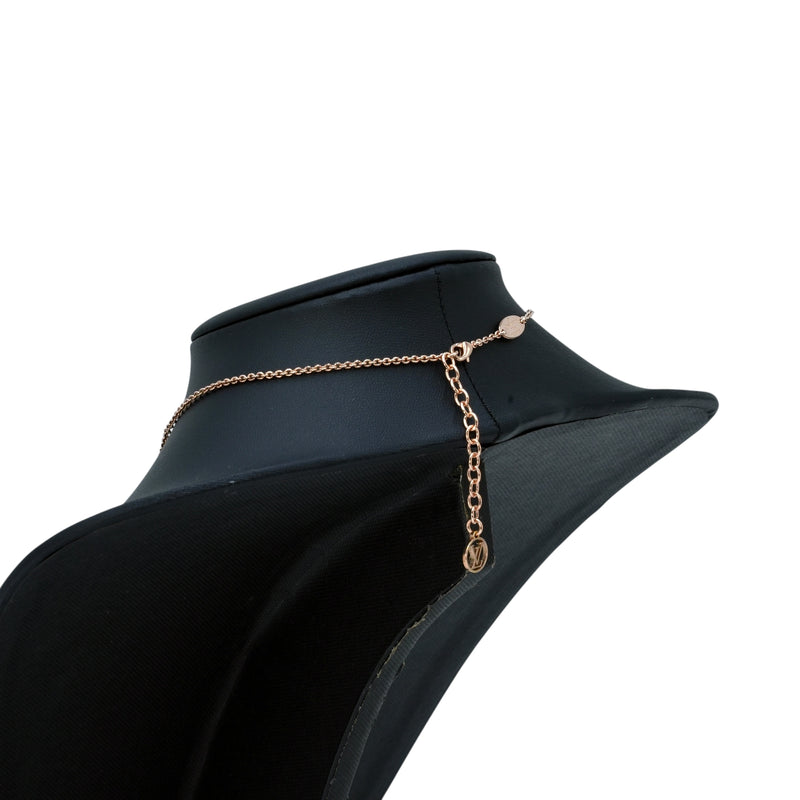 Louis Vuitton Essential V Necklace - GP - Rose Gold - 21368 