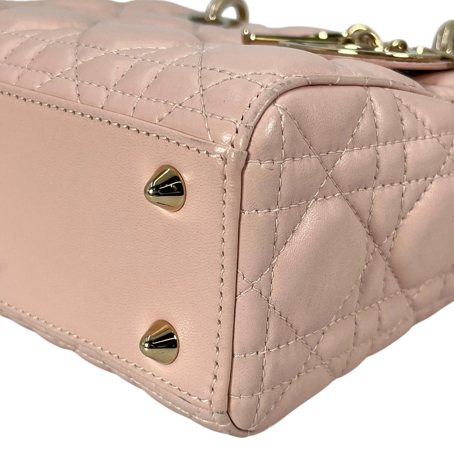 Dior Small Lady Dior My ABC Dior Leather Handbag - Pink 