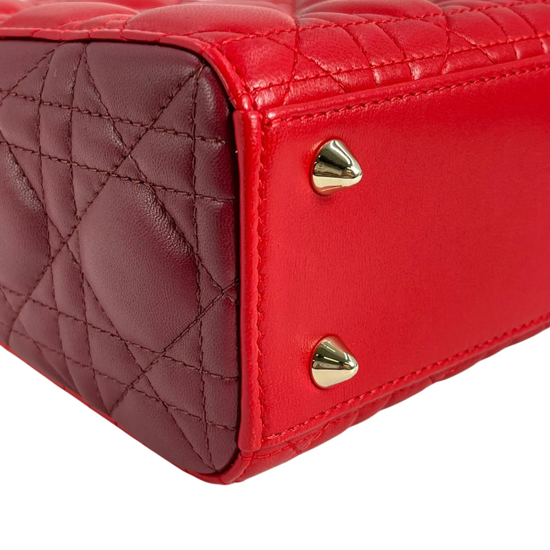 Dior Lady Dior Small Handbag - Red 