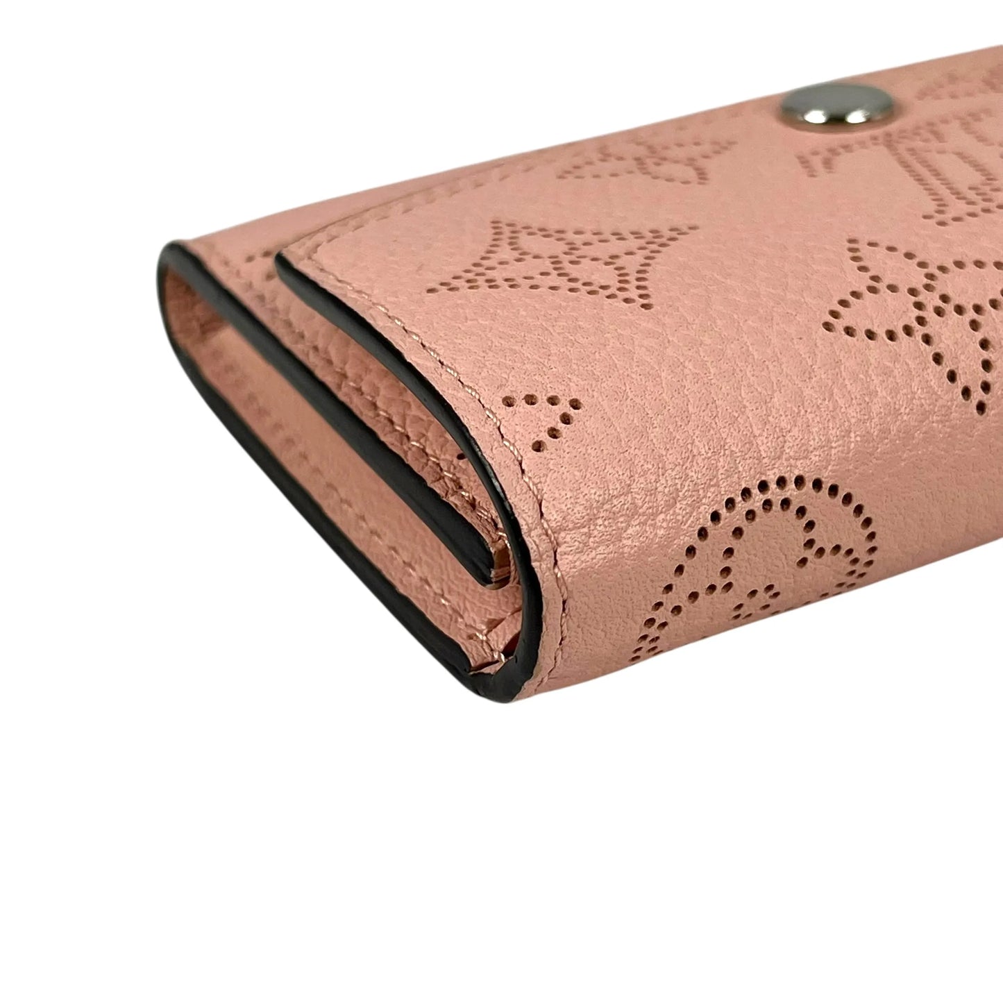 Louis Vuitton Monogram Mahina Perforated Bi-fold Compact Wallet - Pink 