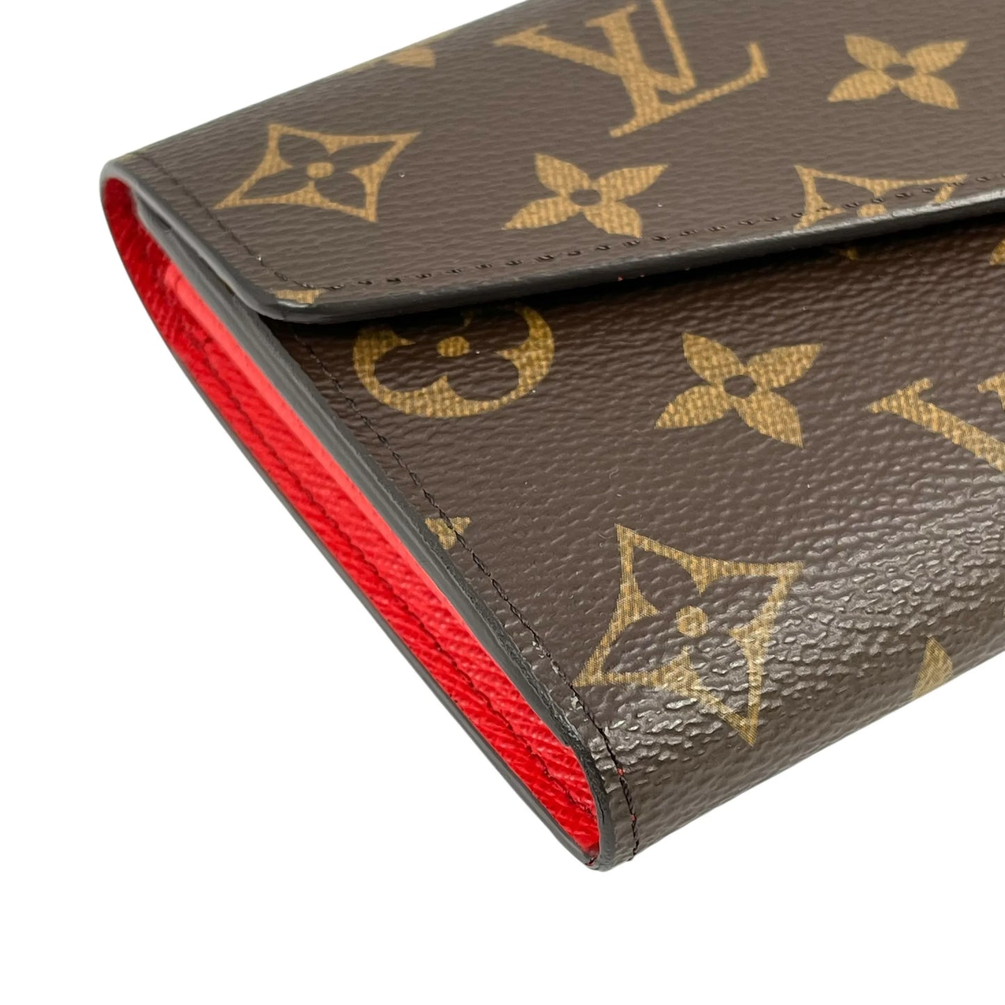 Louis Vuitton モノグラム キャンバス ポルトフォイユ サラ 長財布 ロングウォレット - ブラウン × レッド - 35056