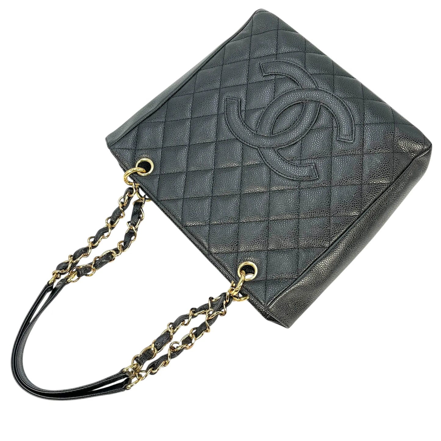 CHANEL PST Cain Tote Bag - Black 