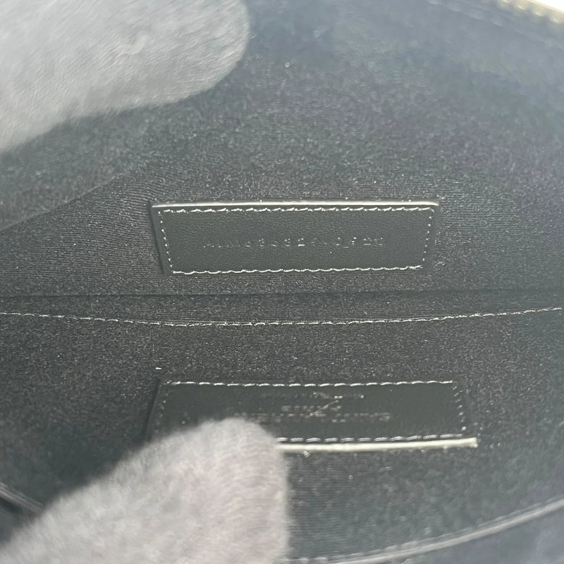 SAINT LAURENT Leather Pouch Long Wallet - Black 