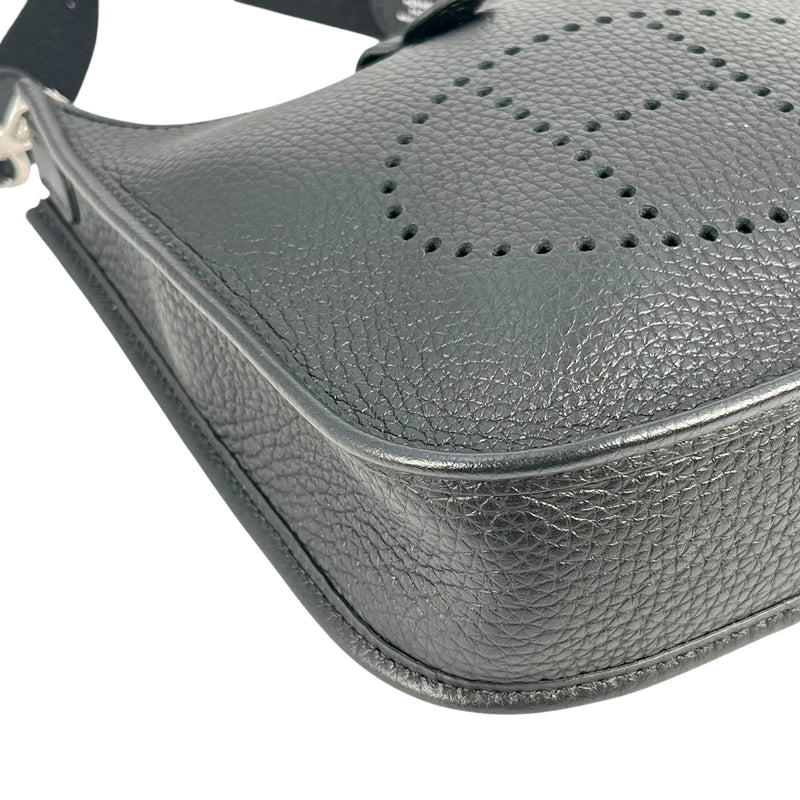 HERMES Evelyn TPM Taurillon W Stamp (Made in 2024) Shoulder Bag - Black 