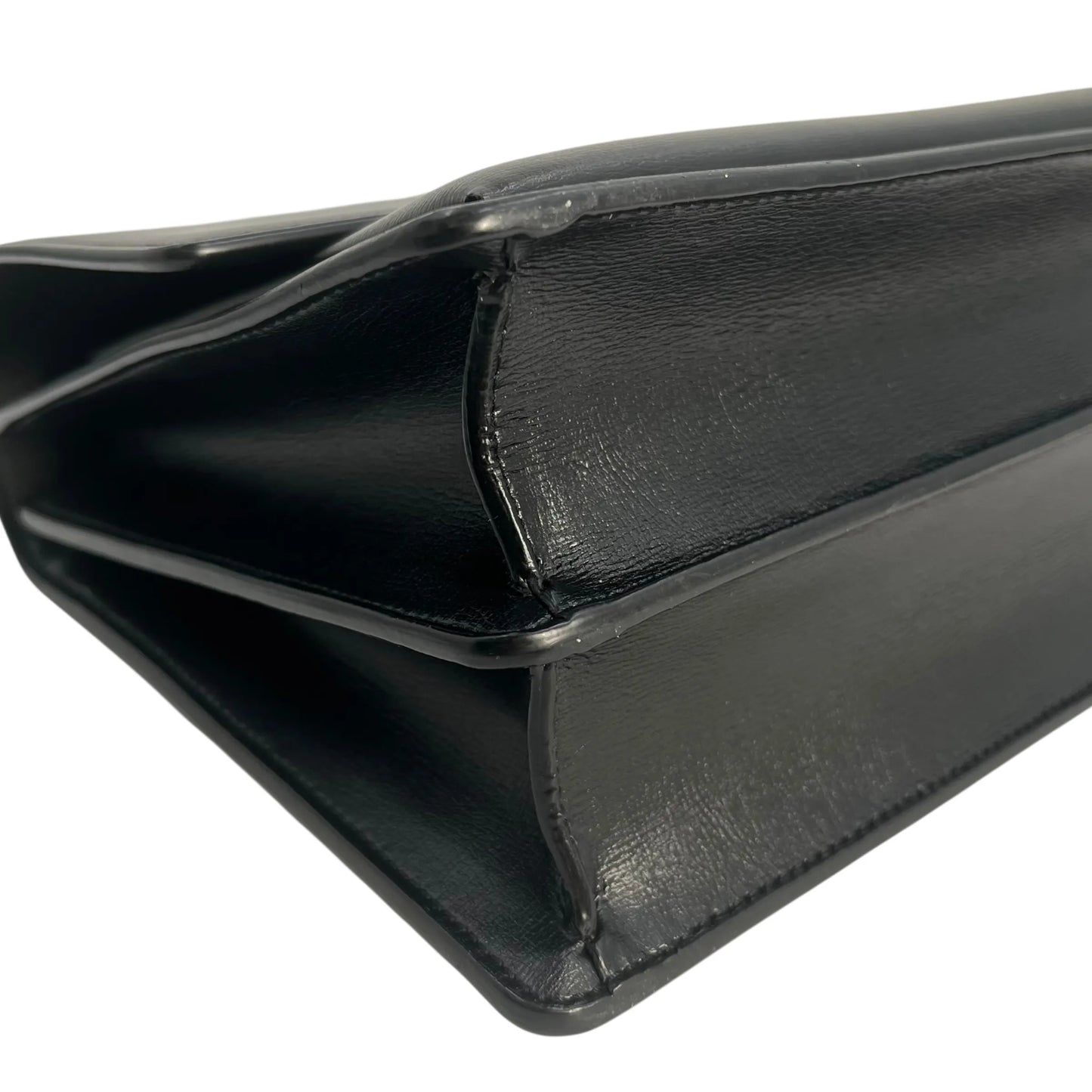 SAINT LAURENT サンセット ミディアム レザー チェーンショルダーバッグ - ブラック