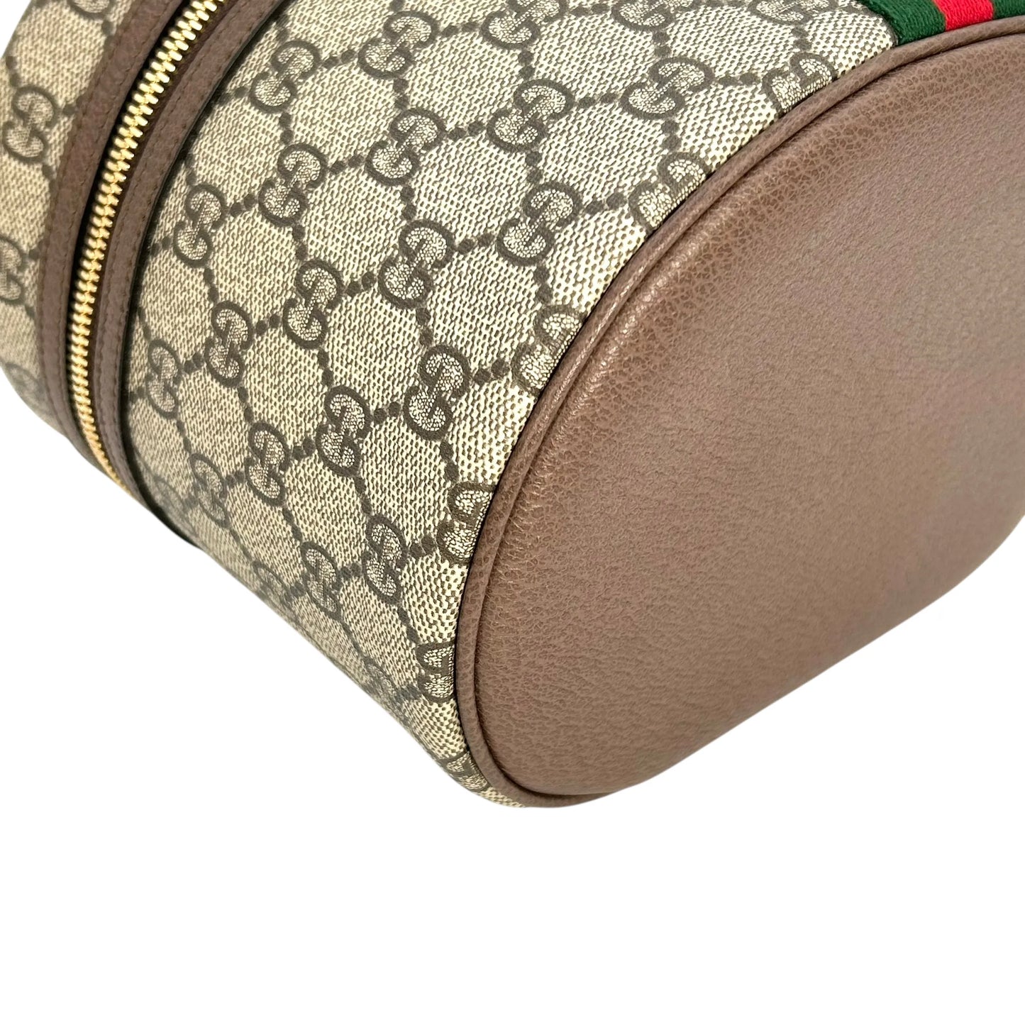 GUCCI オフィディア GGスプリーム キャンバス コスメティックケース ハンドバッグ - ブラウン