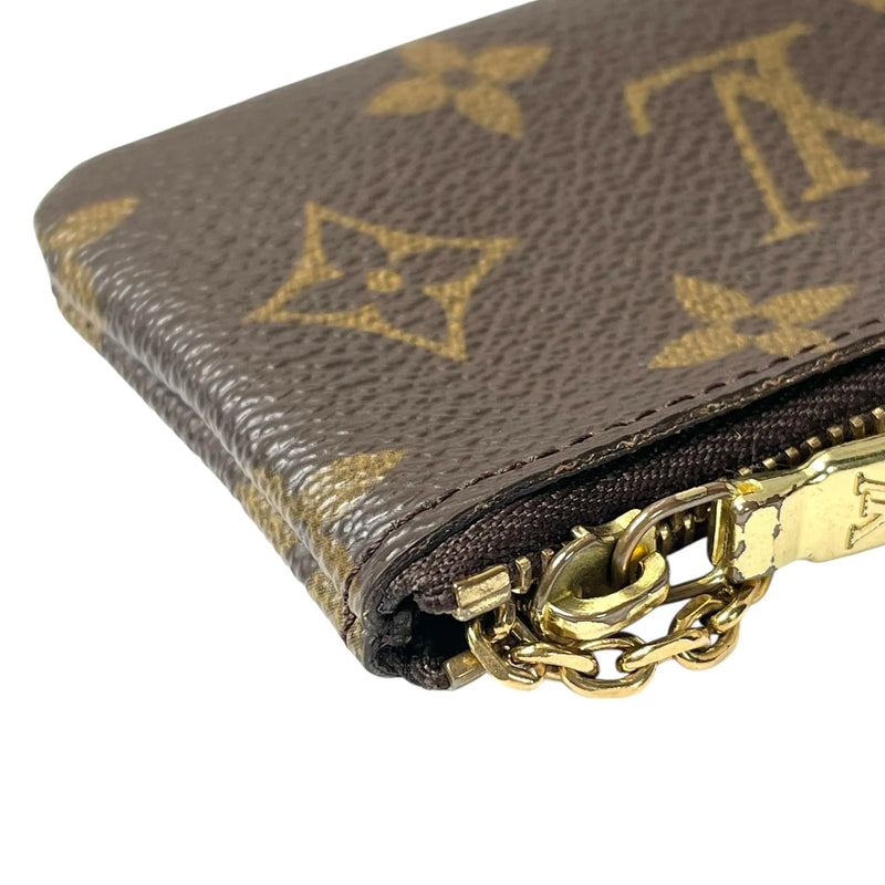 LOUIS VUITTON Monogram Pochette Cle Key Case/Coin Case - Brown 