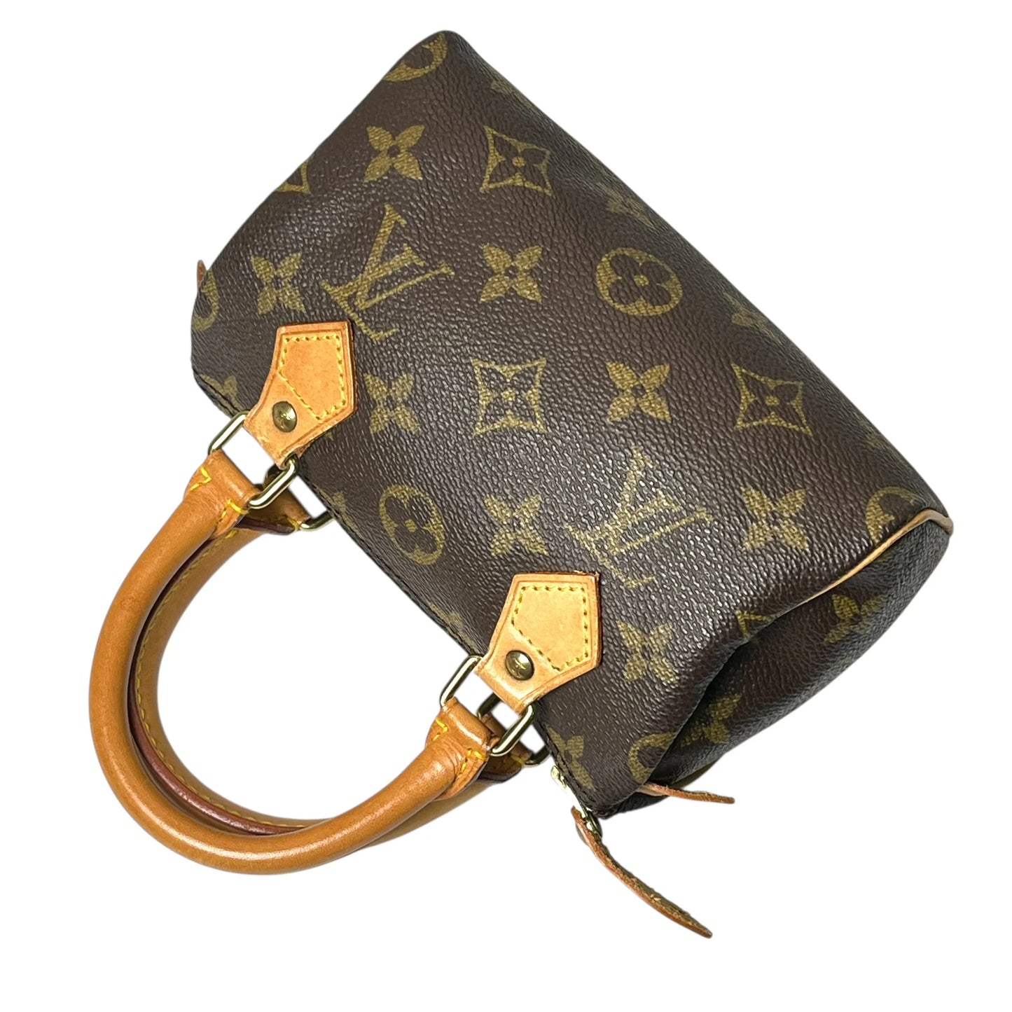 LOUIS VUITTON モノグラム ミニ スピーディ ハンドバッグ - ブラウン