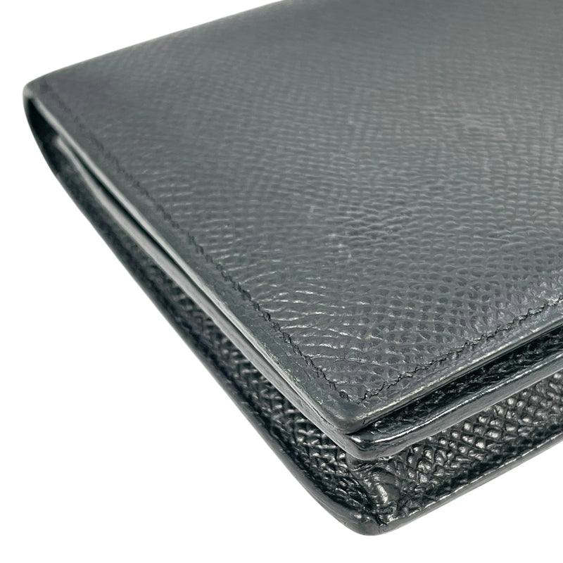HERMES Bearn Souffle Epsom Leather Long Wallet (2014) - Black (R Stamp) 