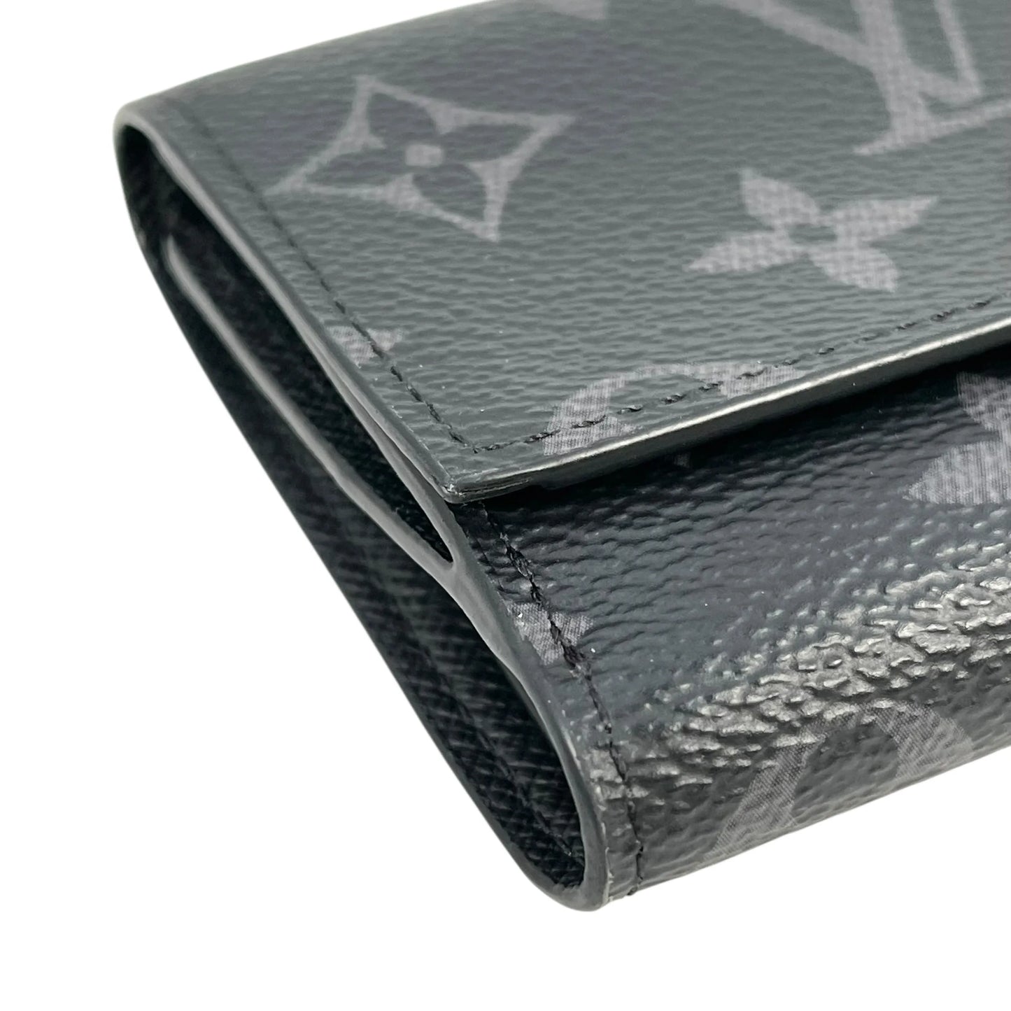 LOUIS VUITTON Monogram Eclipse Compact Wallet - Black 