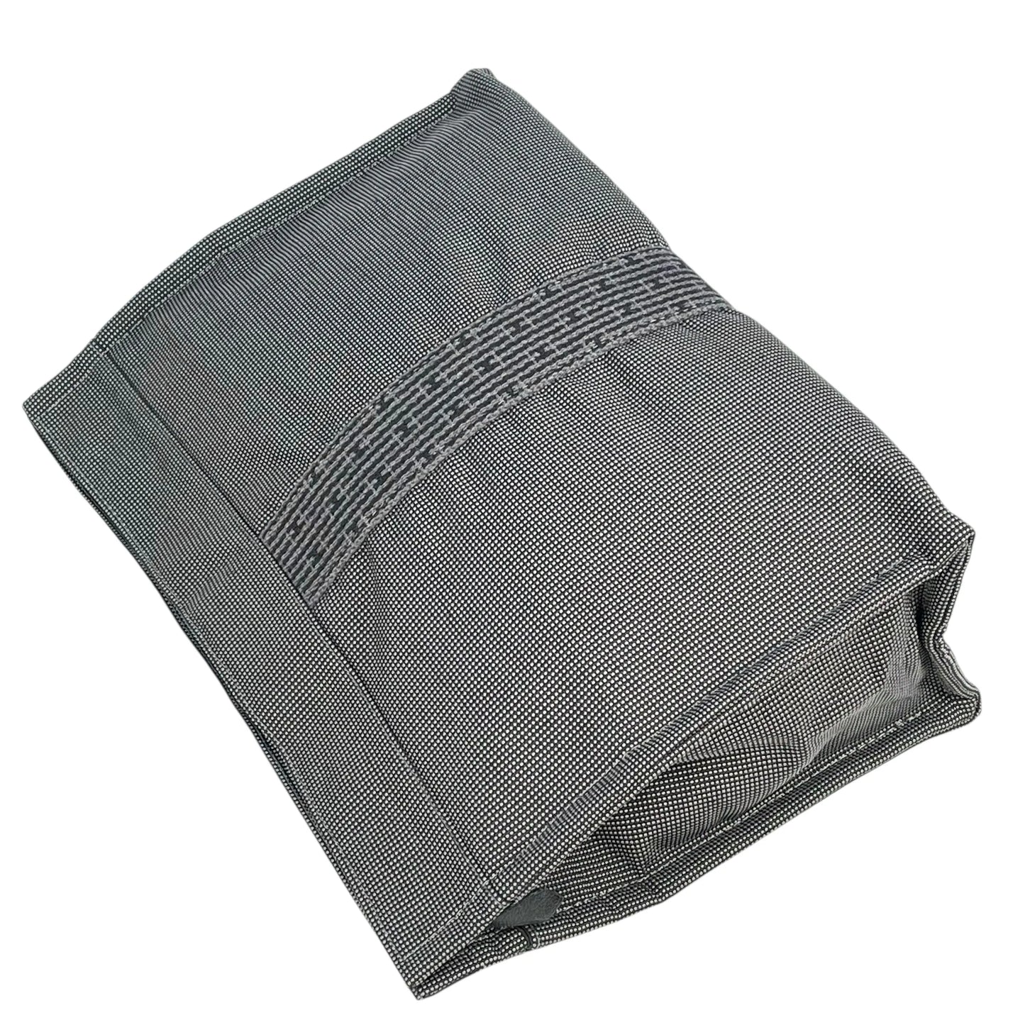 HERMES Air Line Canvas Clutch Bag - Grey 