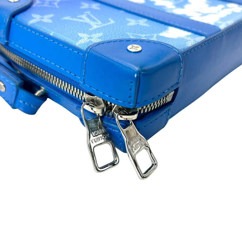 LOUIS VUITTON Soft Trunk Monogram LV Clouds Shoulder Bag - Blue 