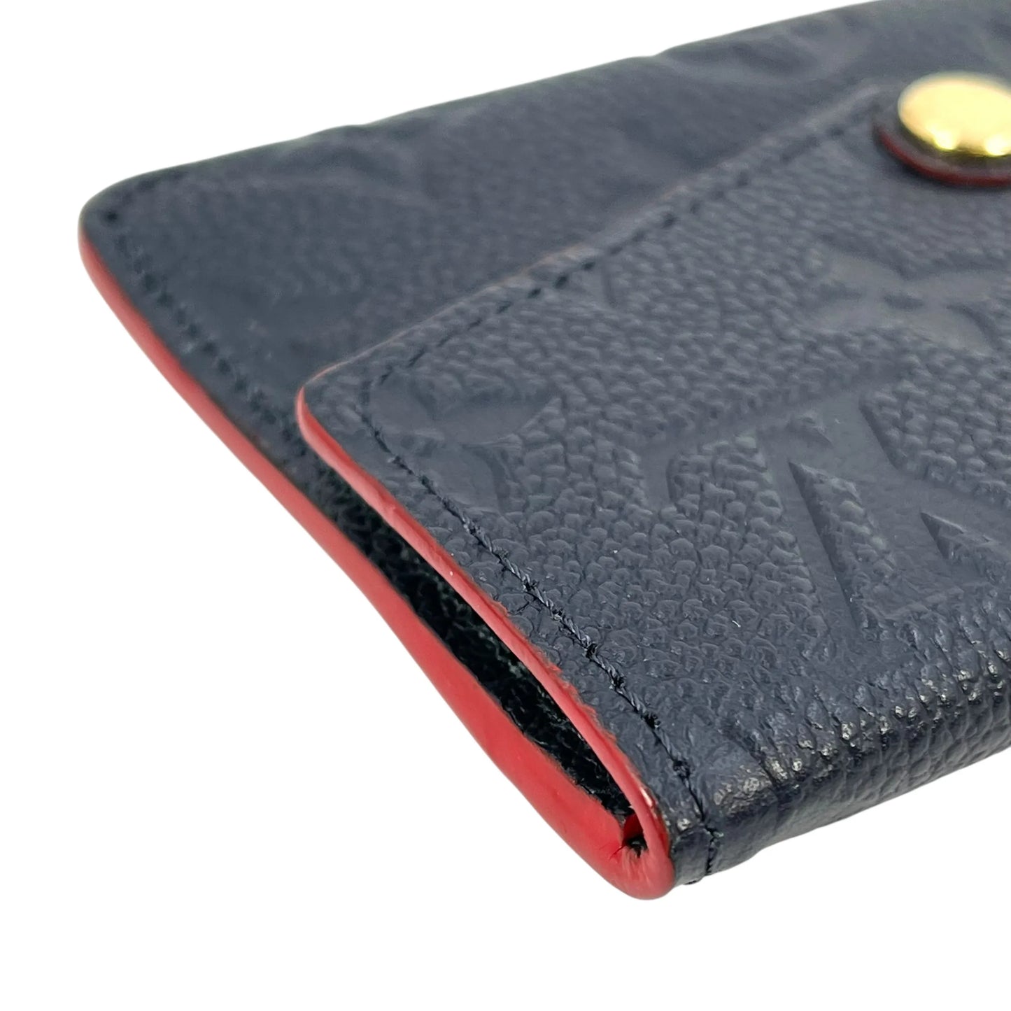 LOUIS VUITTON Pochette Clé Monogram Empreinte Key Case - Navy 