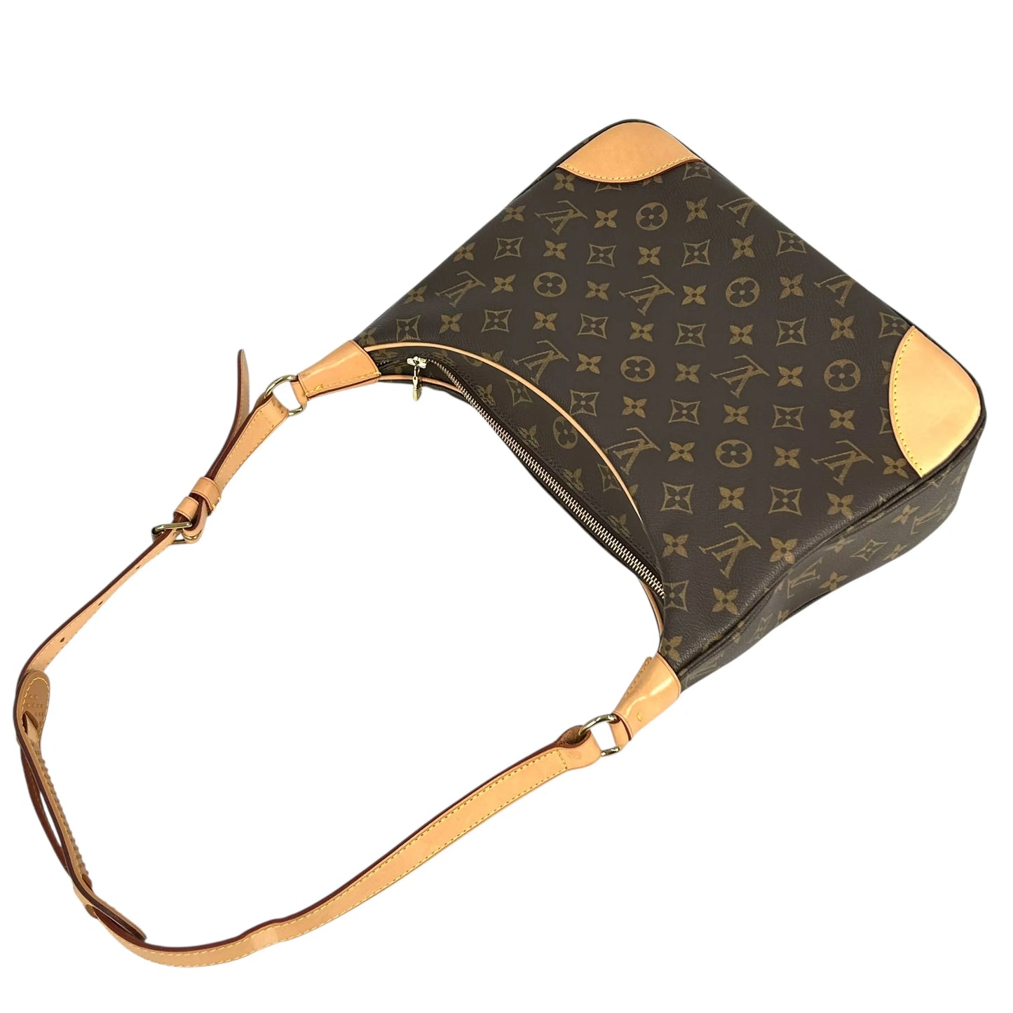 LOUIS VUITTON Boulogne Monogram Canvas Shoulder Bag - Brown 