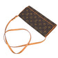 Louis Vuitton Monogram Pochette Twin GM Monogram Canvas Shoulder Bag - Brown 