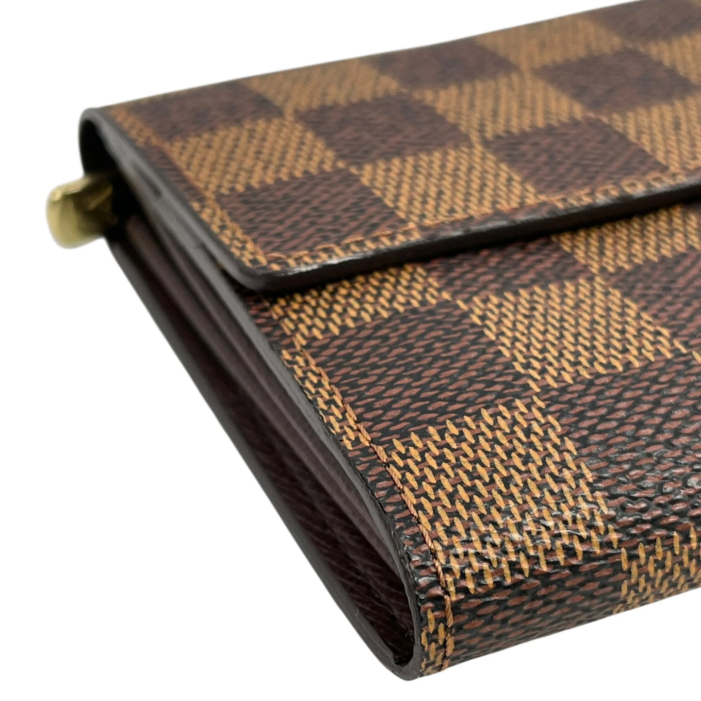 Louis Vuitton Sarah Damier Ebene Portefeuille Long Wallet - Brown 