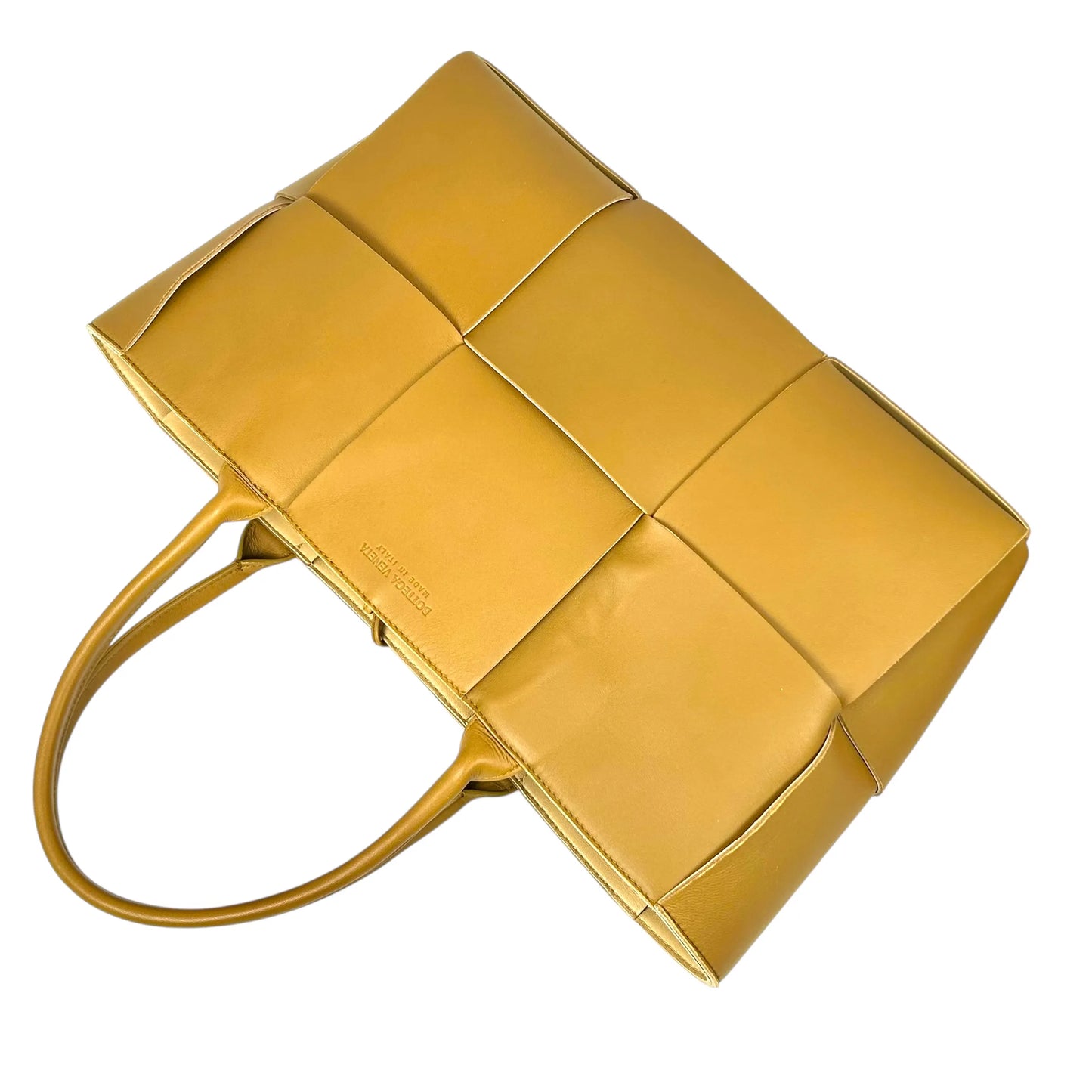 BOTTEGA VENETA Arco Leather Tote Bag - Brown