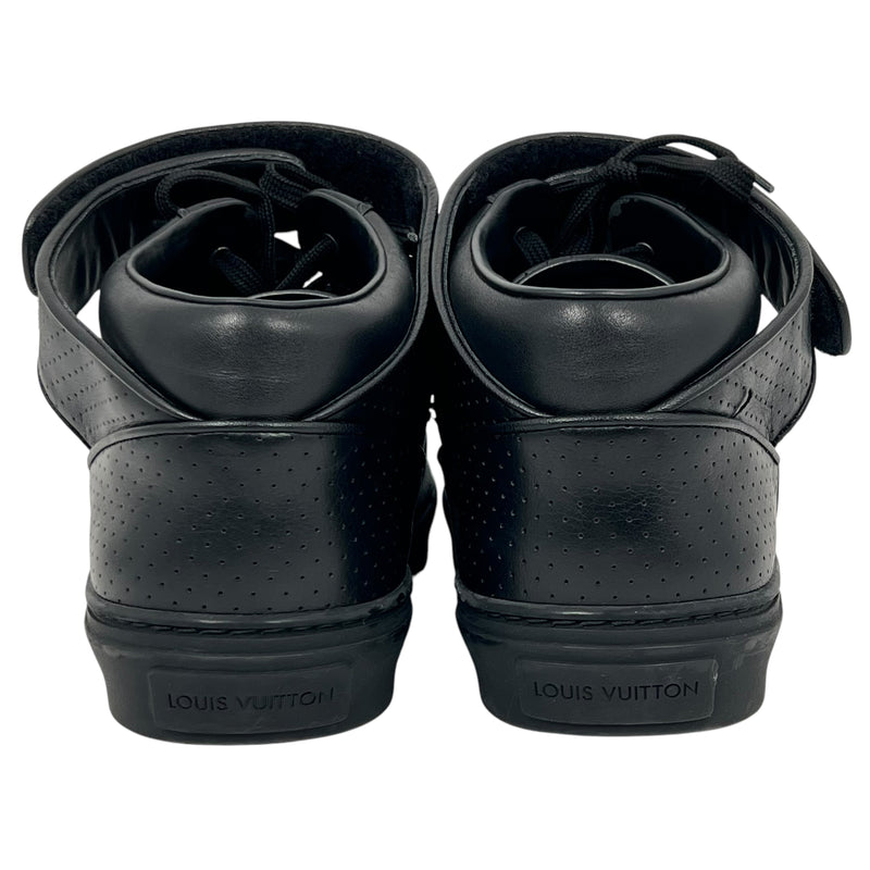 Louis Vuitton Black Leather Sneakers for Men - Black 
