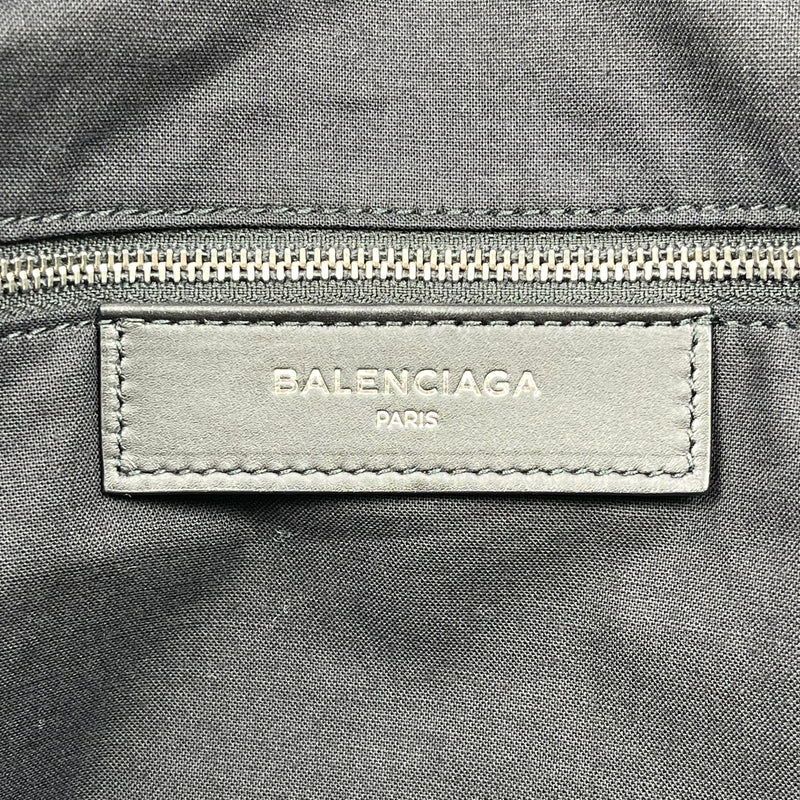 BALENCIAGA Canvas Navy Tote Bag - Cream x Black 