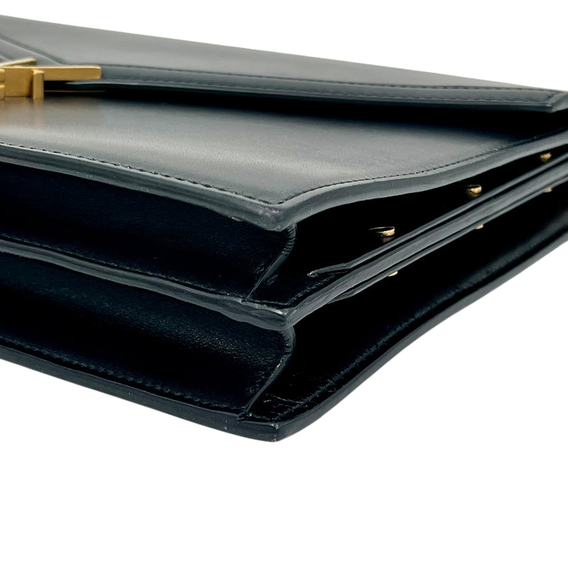 Saint Laurent カサンドラ レザー チェーン ショルダーバッグ - ブラック