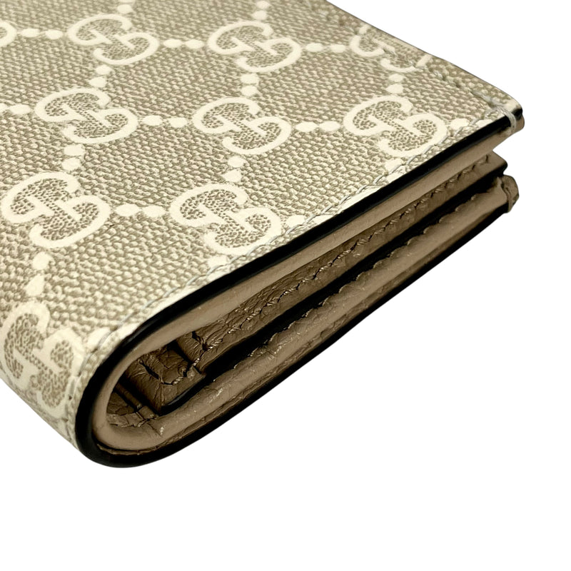 GUCCI GG マーモント 二つ折り財布 コンパクトウォレット - ベージュ