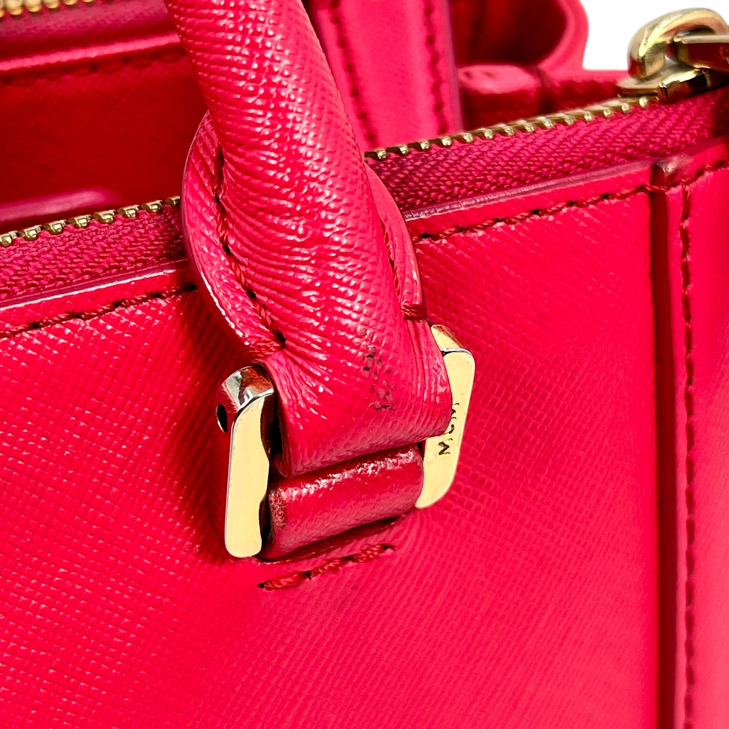 MCM Leather Handbag/Shoulder Bag - Pink 