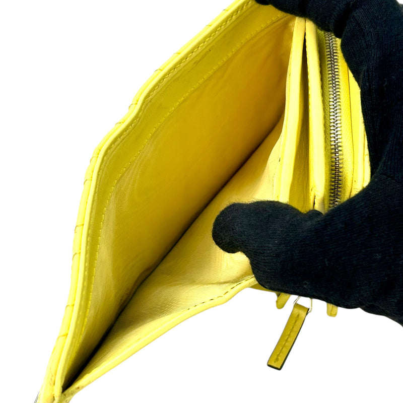 GUCCI GG Marmont Leather Bi-fold Compact Wallet - Yellow 