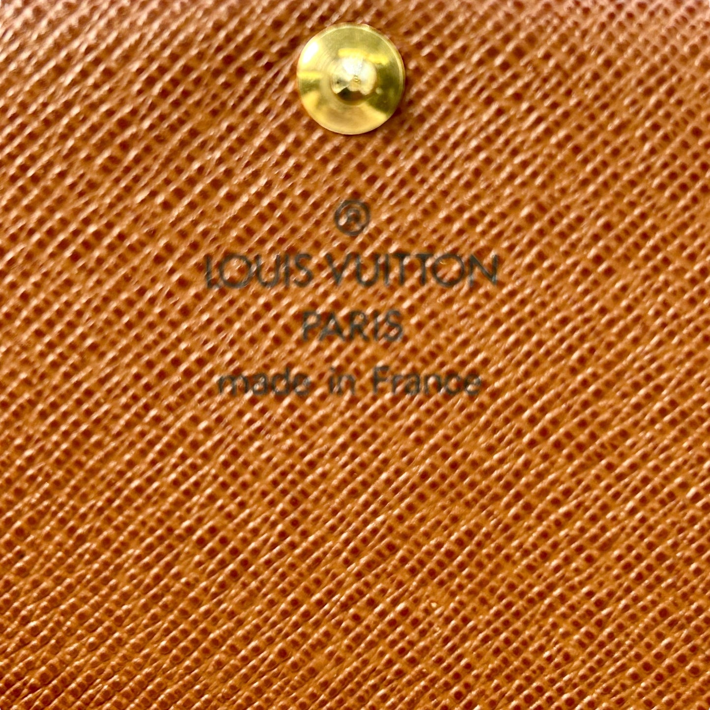 Louis Vuitton Monogram Canvas Porte Monnaie Bi-fold Compact Wallet - 32422 