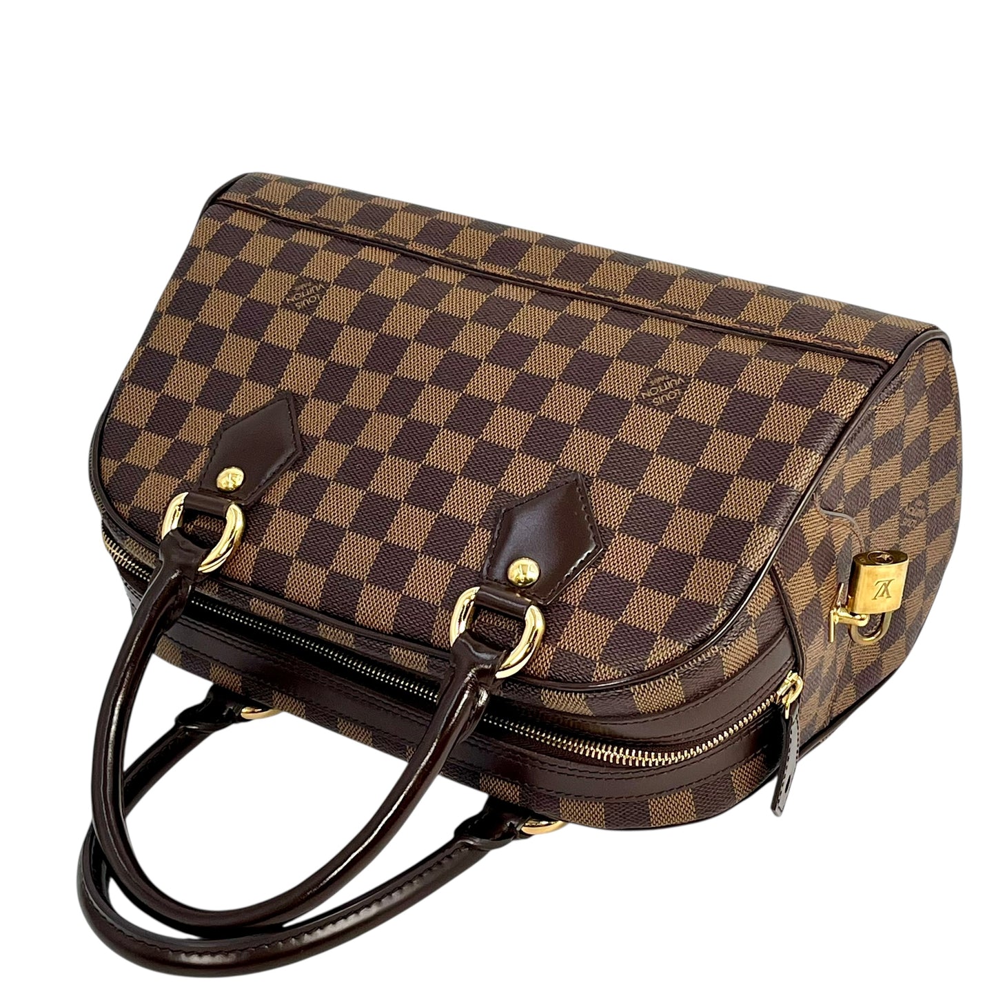 Louis Vuitton Damier Ebene Duomo Handbag - Dark Brown 