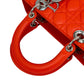 Dior Lady Dior Handbag Shoulder Bag - Orange 
