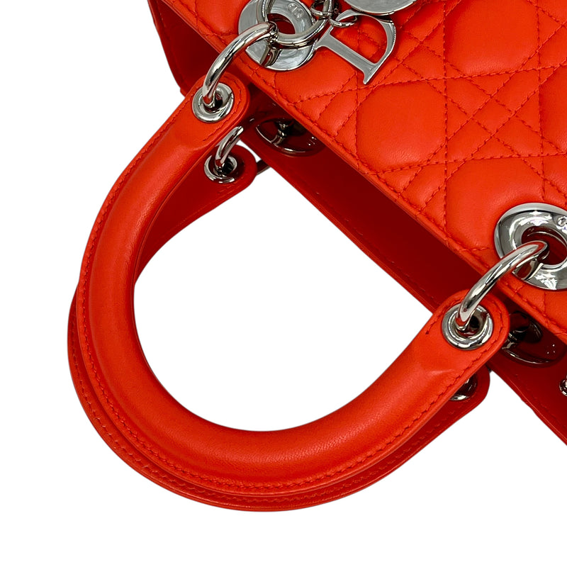 Dior Lady Dior Handbag Shoulder Bag - Orange 