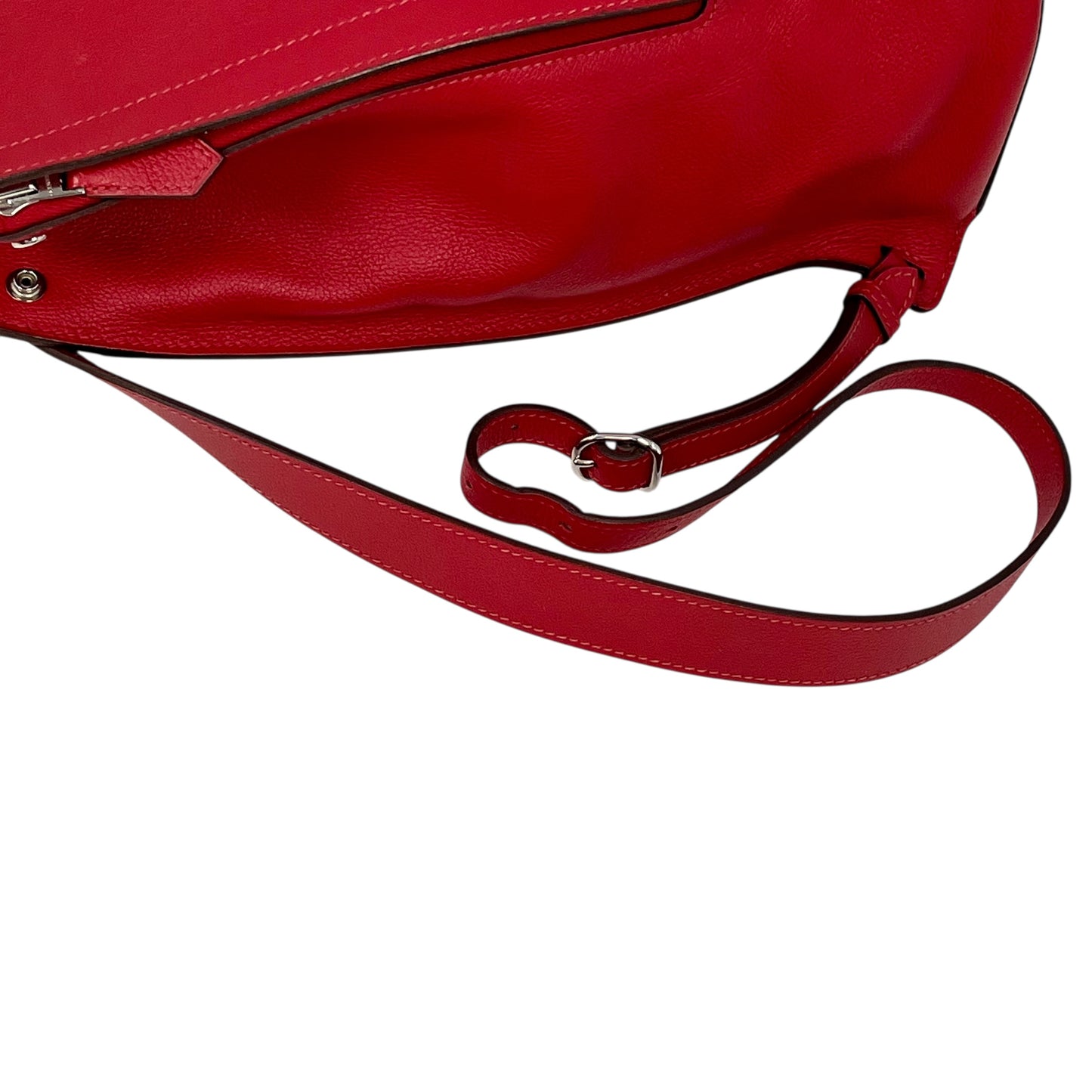 Hermès Sakado GR24 Rouge Kazak Backpack with D Stamp (2000) - Red 