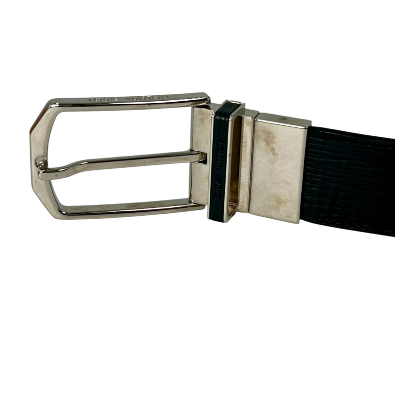 Louis Vuitton エピ レザー サントゥル スレンダー ベルト - ブラック