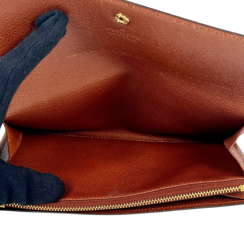 Louis Vuitton モノグラム キャンバス ポルトモネ クレディ 長財布 ロングウォレット - ブラウン - 31496