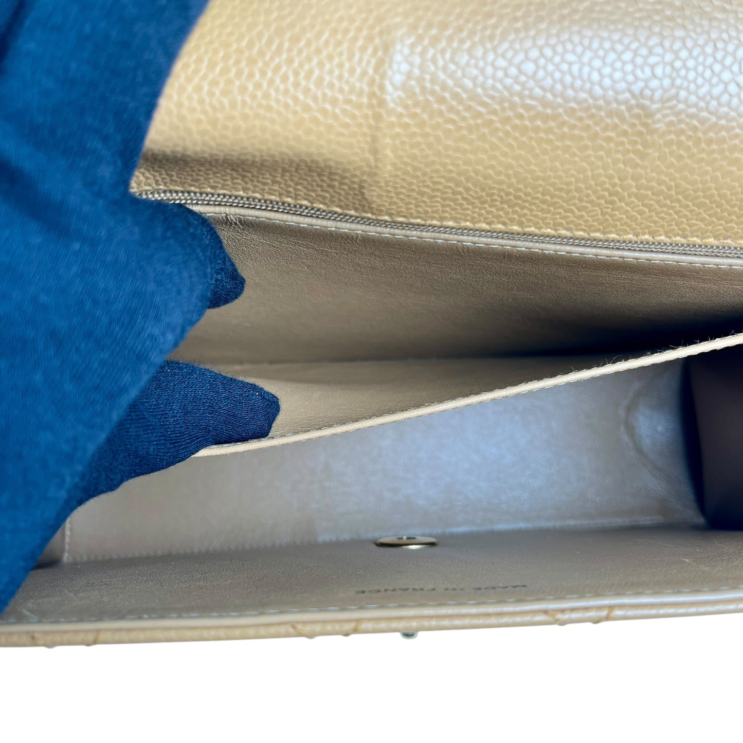 CHANEL Matelasse 30 Caviar Leather Chain Shoulder Bag - Brown 