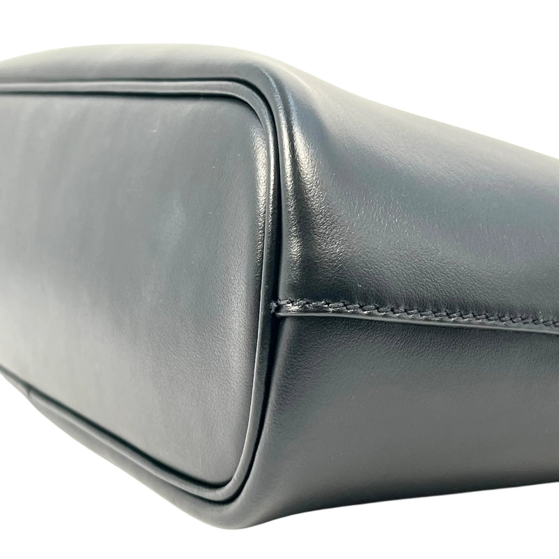 PRADA Soft Calf Leather Tote Bag/Shoulder Bag - Black 