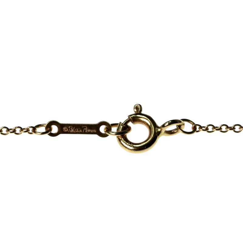 Tiffany & Co ラビング ハート ペンダント ネックレス - 18KYG